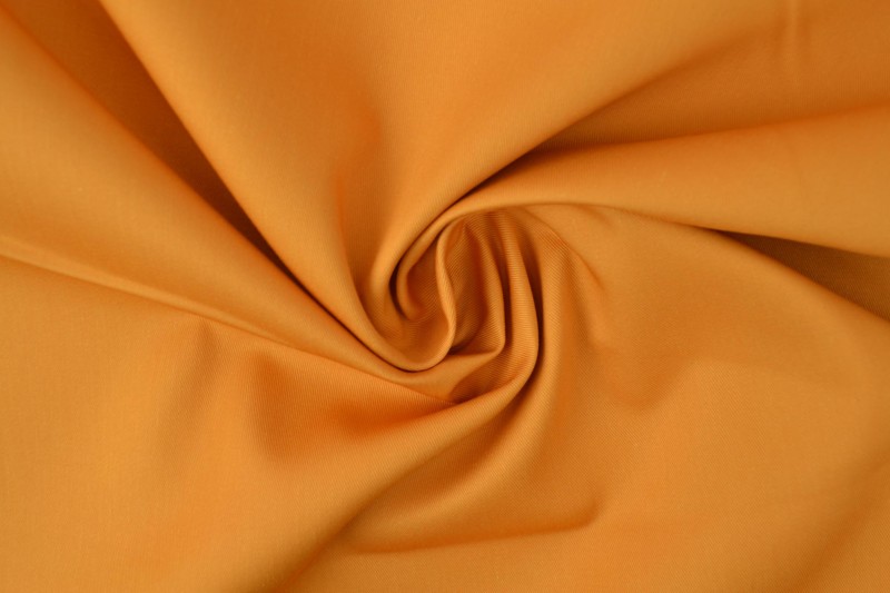 Coton sergé jaune ocre