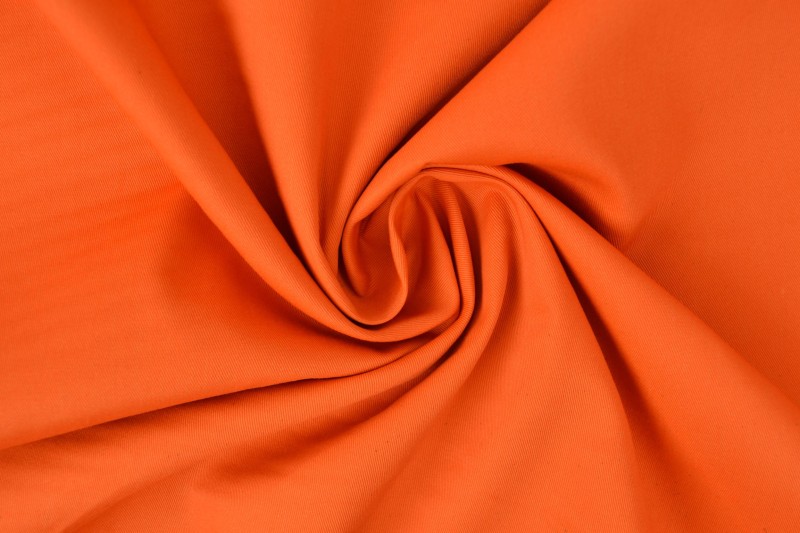 Coton sergé orange