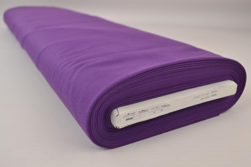 Coton sergé violet, rouleau