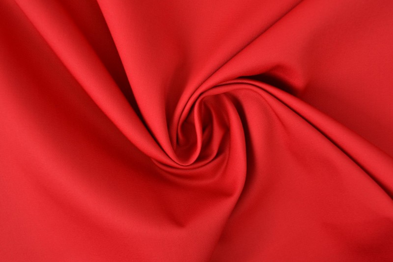 Coton sergé rouge