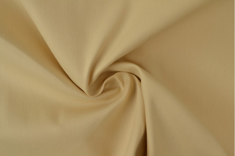 Sergé de coton Stretch champagne