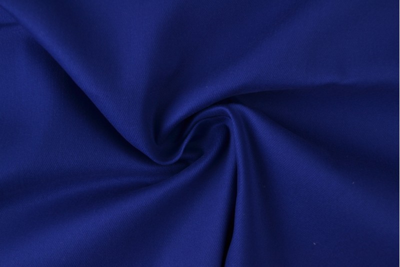 Sergé de coton Stretch bleu foncé