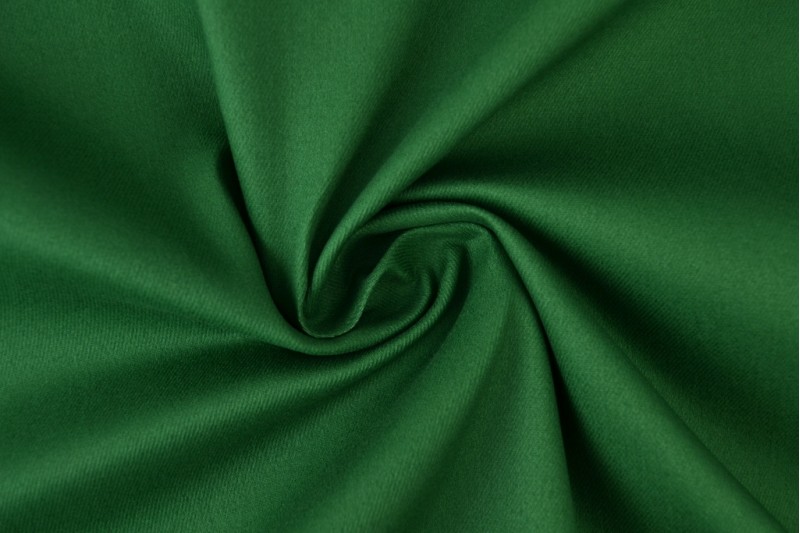 Sergé de coton Stretch vert foncé