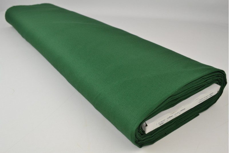 Sergé de coton Stretch vert foncé, rouleau