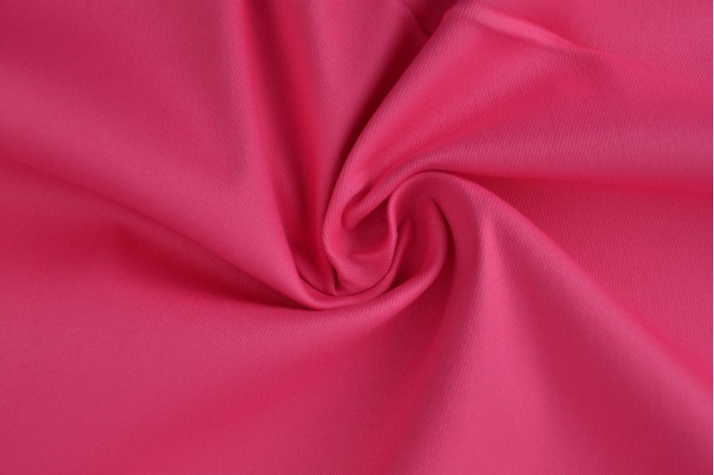 Sergé de coton Stretch fuchsia