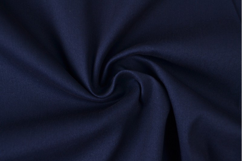 Sergé de coton Stretch navy