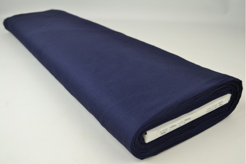 Sergé de coton Stretch navy, rouleau