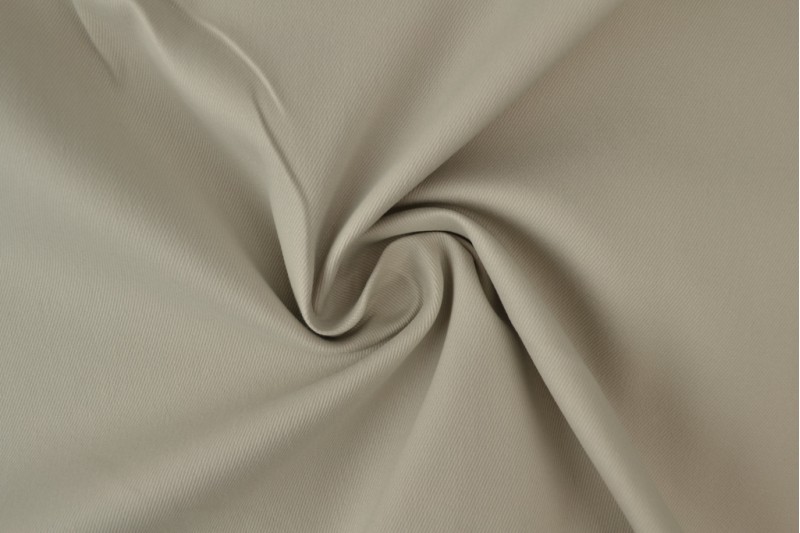 Sergé de coton Stretch gris argenté
