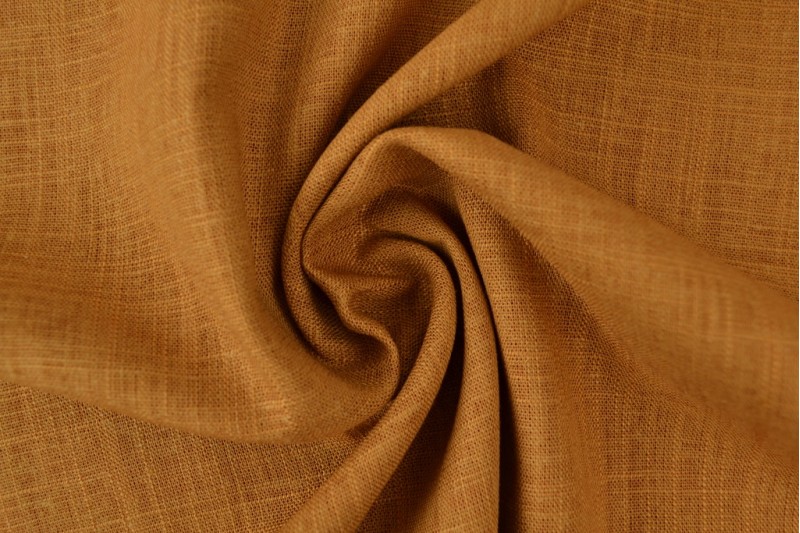 Lin Viscose jaune ocre foncé
