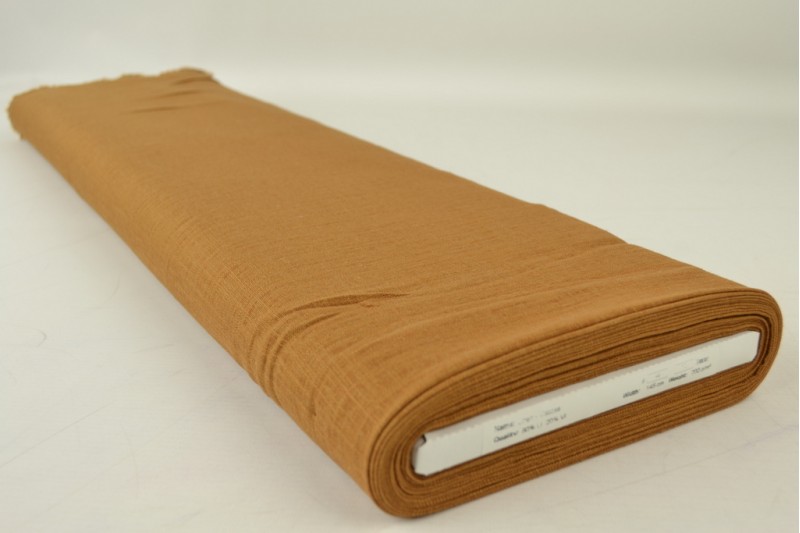 Lin Viscose jaune ocre foncé, rouleau
