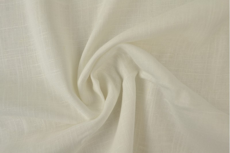 2 mètres lin blanc cassé