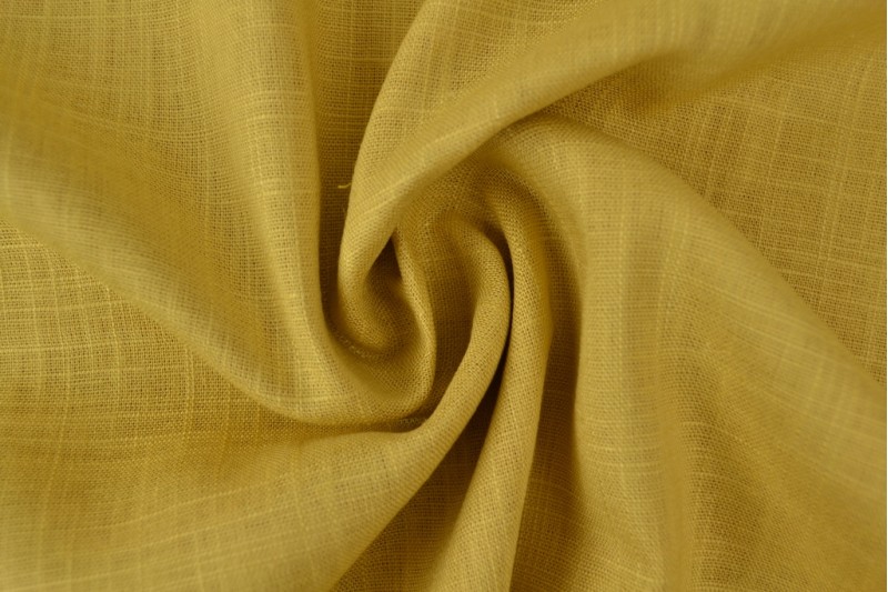 Lin Viscose jaune ocre