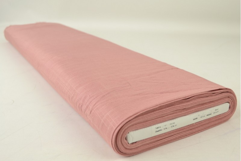 Lin Viscose vieux rose, rouleau
