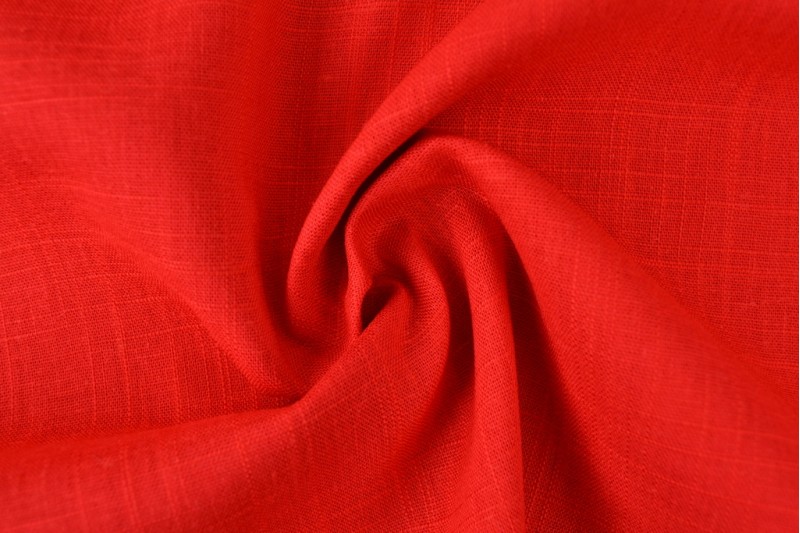 Lin Viscose rouge
