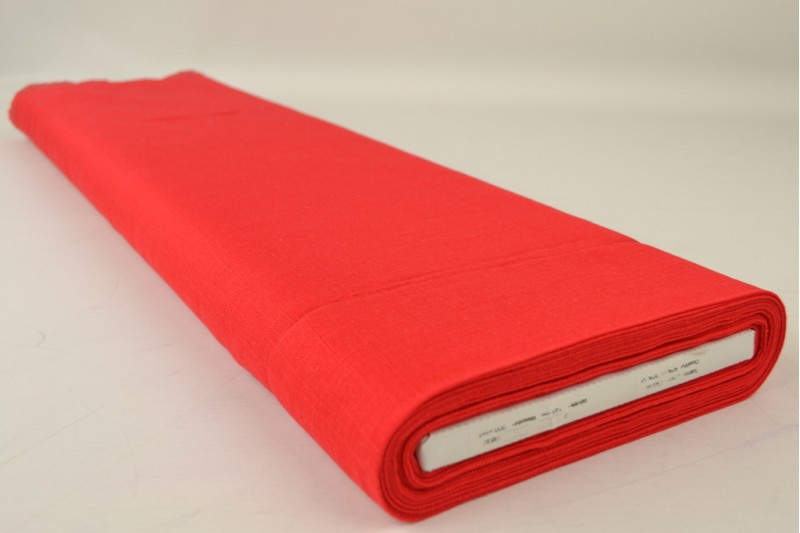 Lin Viscose rouge, rouleau