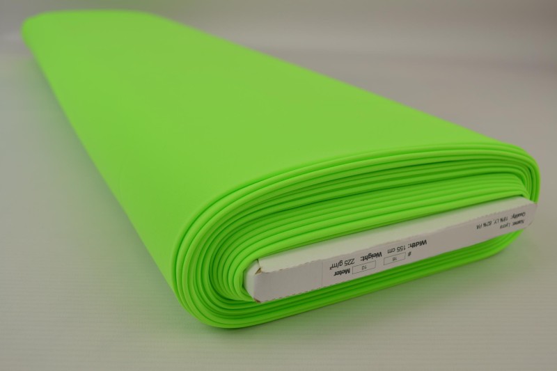 Lycra vert tilleul fluo, rouleau
