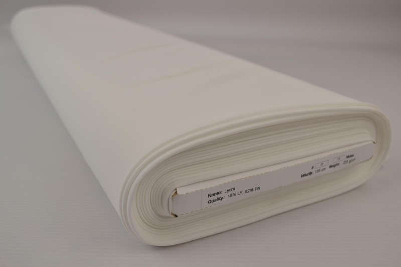 Lycra blanc cassé, rouleau