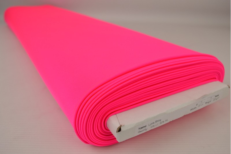 Lycra Brillant rose fluo, rouleau