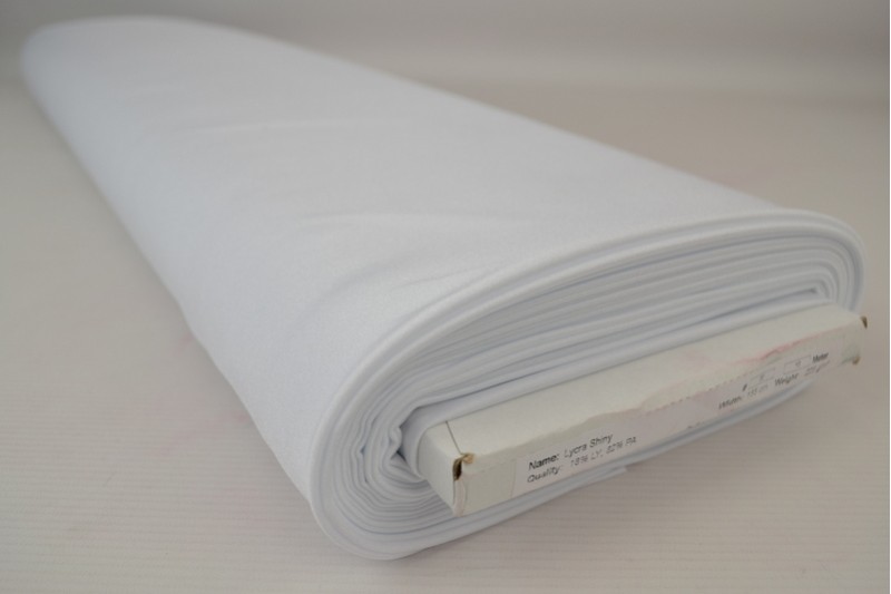 Lycra Brillant blanc, rouleau