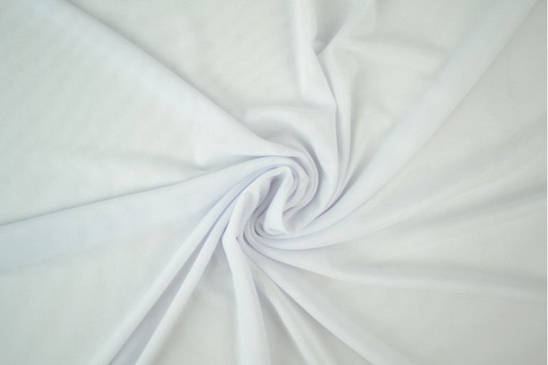 Tulle Lycra blanc