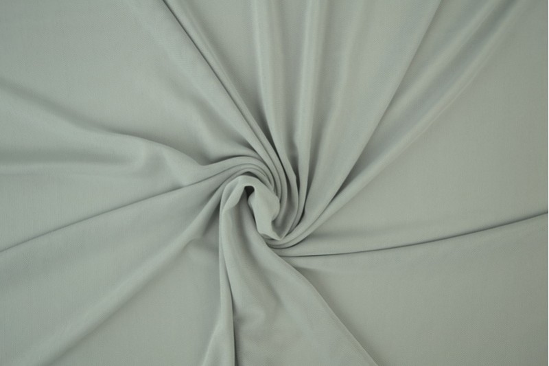 Tulle Lycra gris argenté