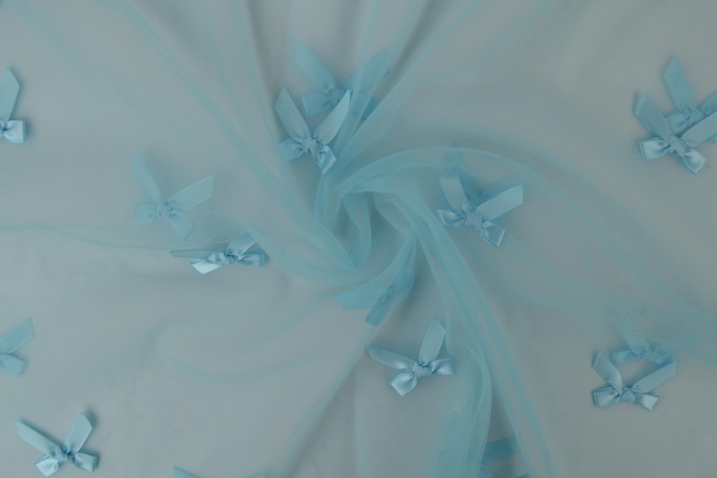 Mesh Bowknot bleu