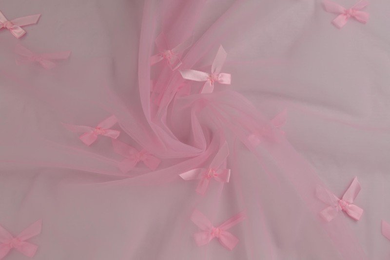 Mesh Bowknot rose