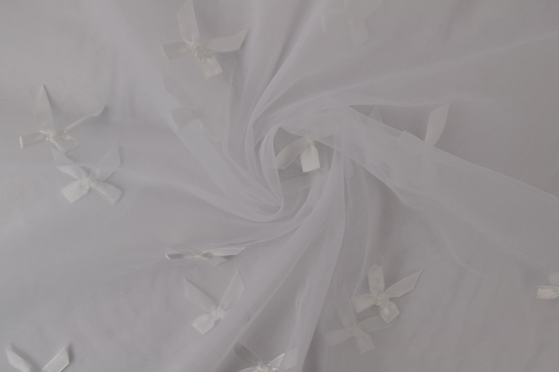 Mesh Bowknot blanc