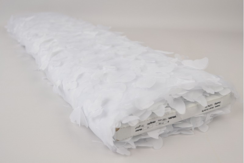 Mesh Butterfly blanc, rouleau