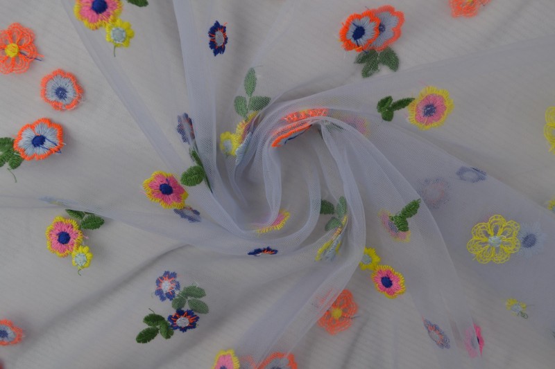 Mesh Daisy bleu bébé