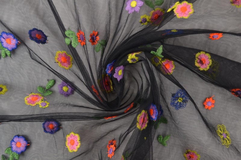 Mesh Daisy noir
