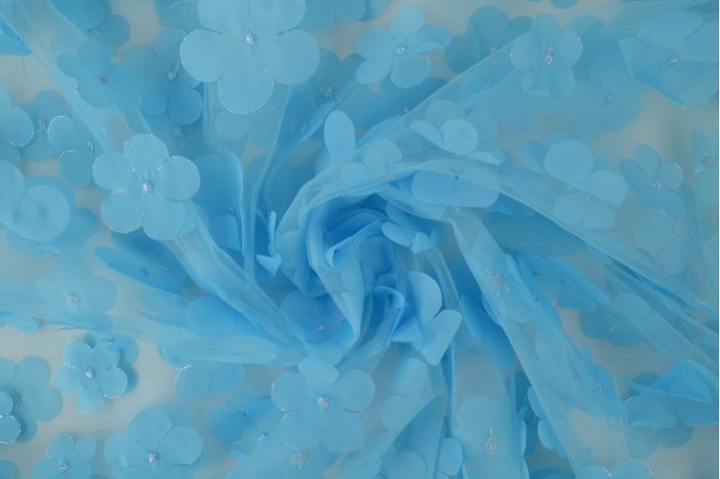 Mesh Flower bleu