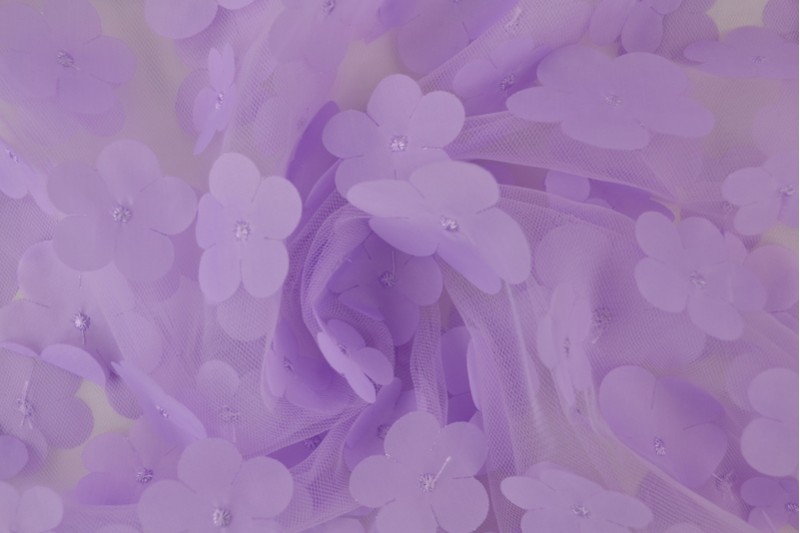 Mesh Flower lavande