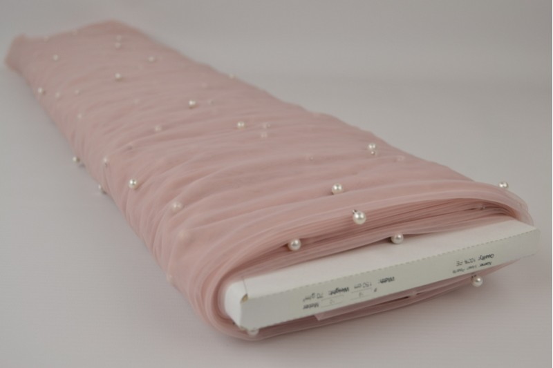 Mesh Pearls vieux rose