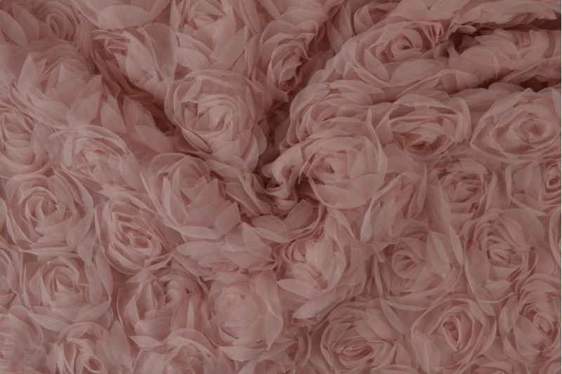 Mesh Roses Special vieux rose
