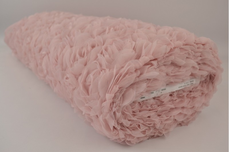 Mesh Roses Special vieux rose, rouleau