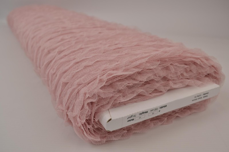 Mesh Waves vieux rose, rouleau