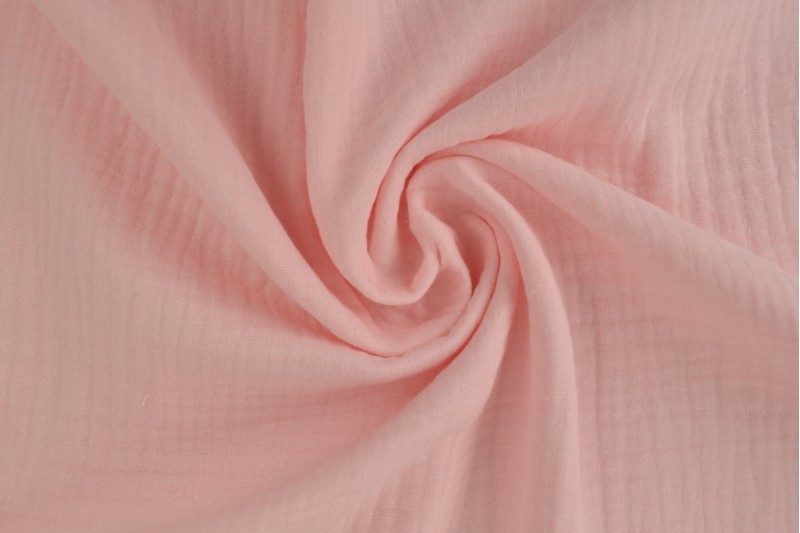 Mousseline (hydrophile) rose bébé