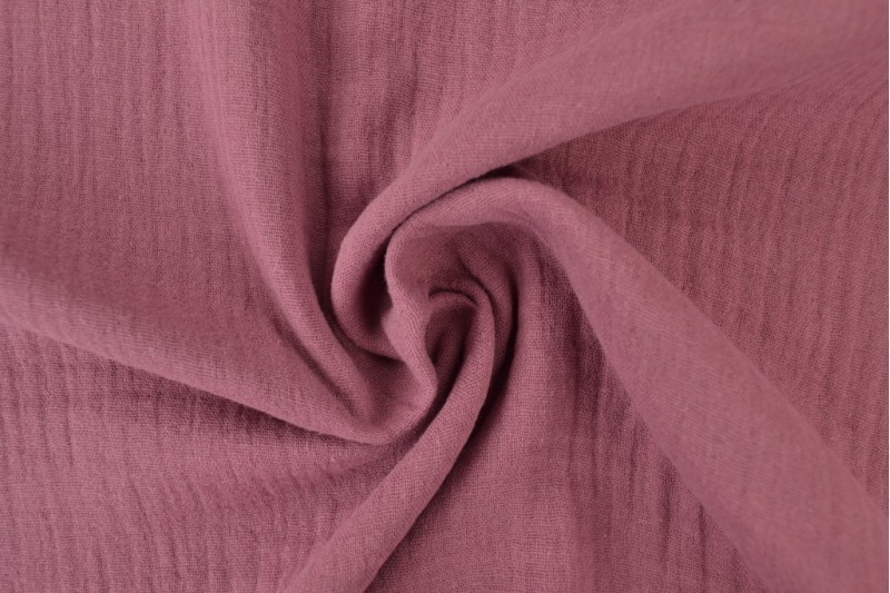 Mousseline (hydrophile) vieux rose foncé
