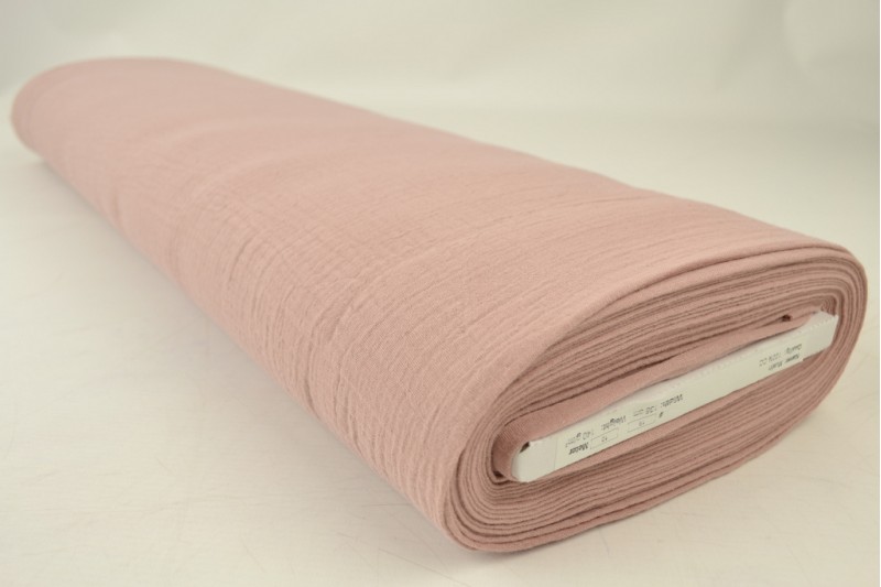 Mousseline (hydrophile) rose poudré, rouleau