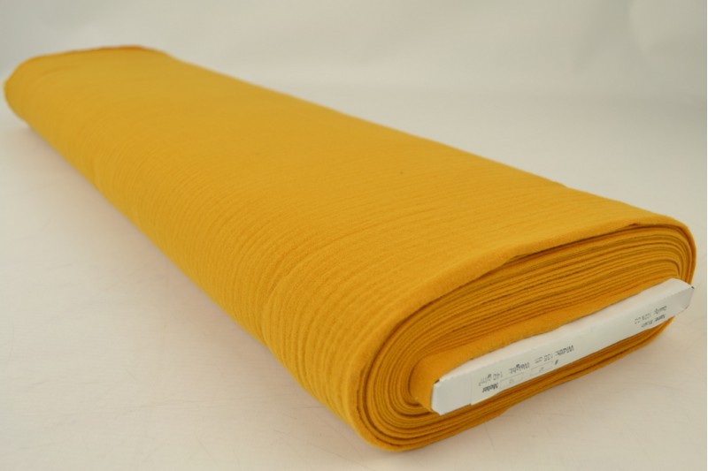 Mousseline (hydrophile) jaune ocre, rouleau