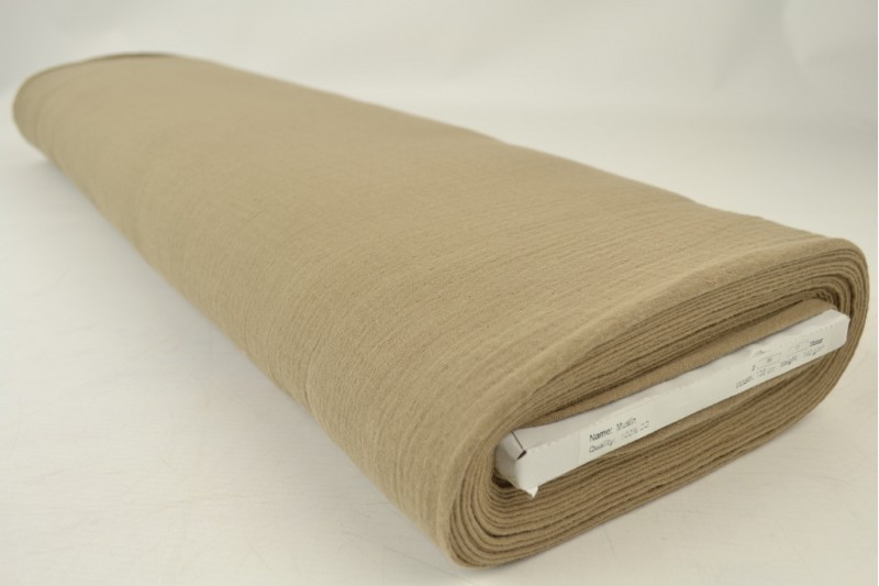 Mousseline (hydrophile) taupe, rouleau