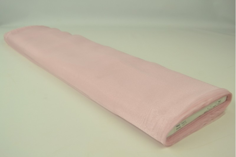 Organza rose clair, rouleau