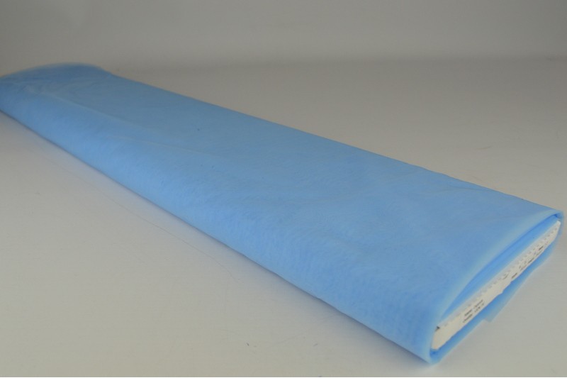Organza bleu clair, rouleau
