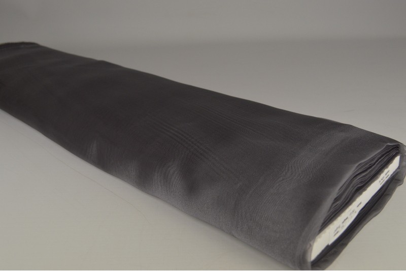 Organza gris foncé, rouleau