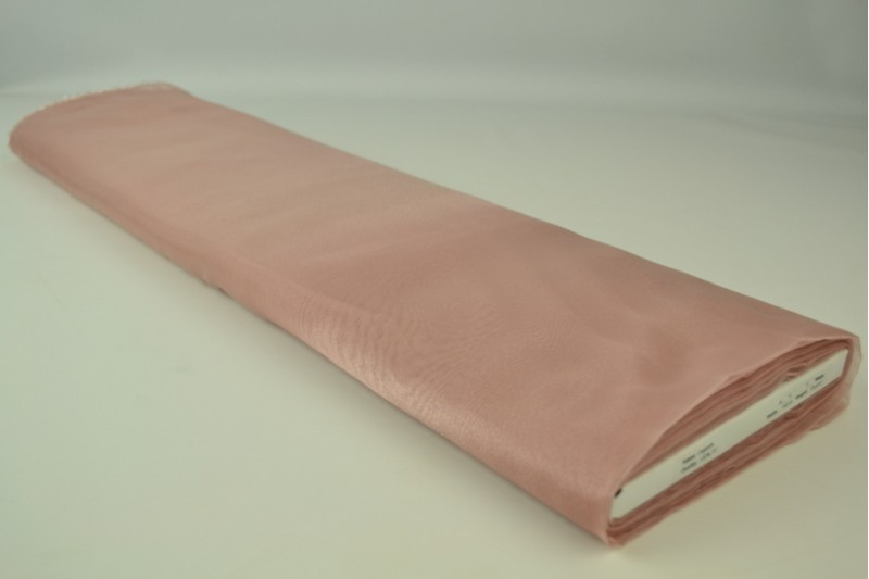 Organza vieux rose, rouleau