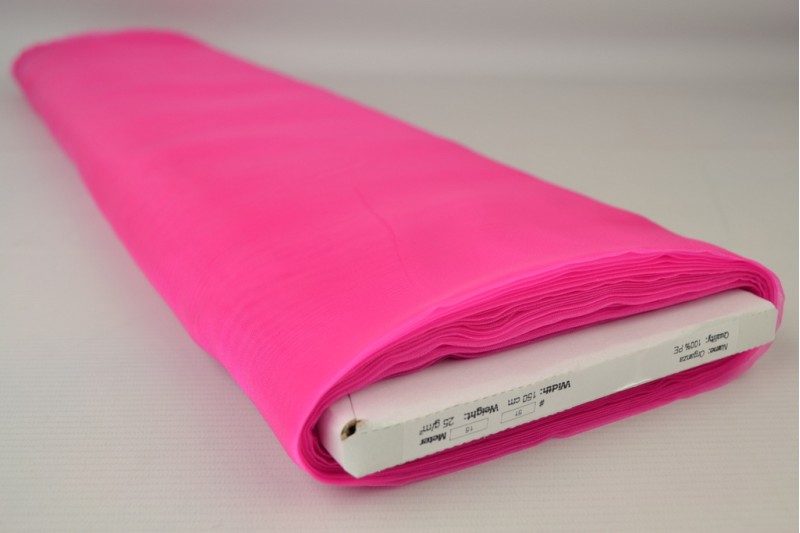 Organza fuchsia, rouleau
