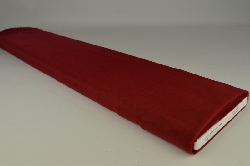 Organza rouge bordeaux, rouleau