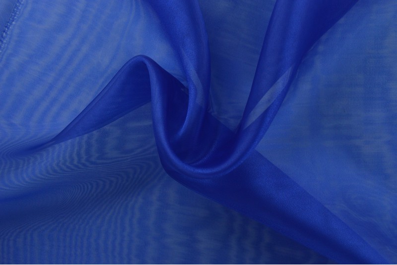 1 mètre organza bleu marine