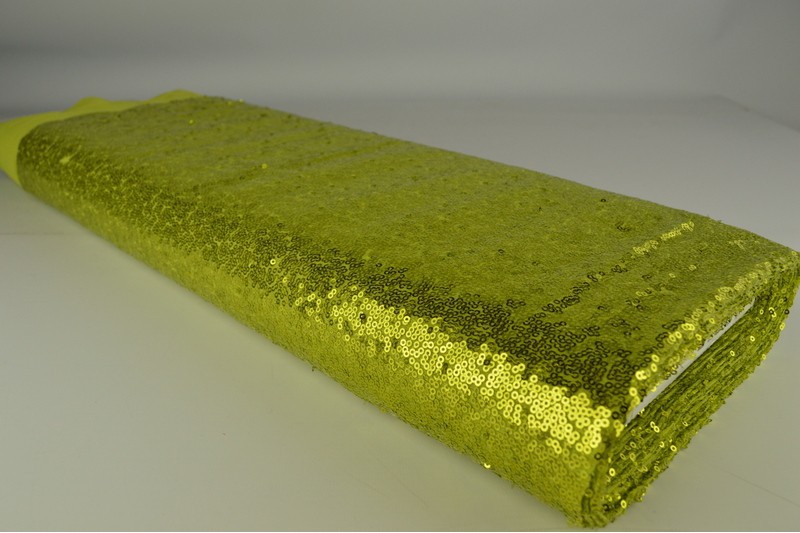 Paillet Klein paillettes petites vert citron, rouleau